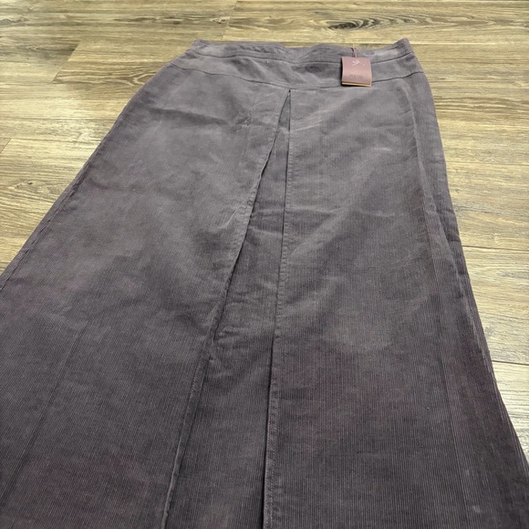 NWT Y2K European Vintage Poetry Corduroy Cotton Midi Skirt (Purple) UK 12/US 8 - Picture 5 of 7